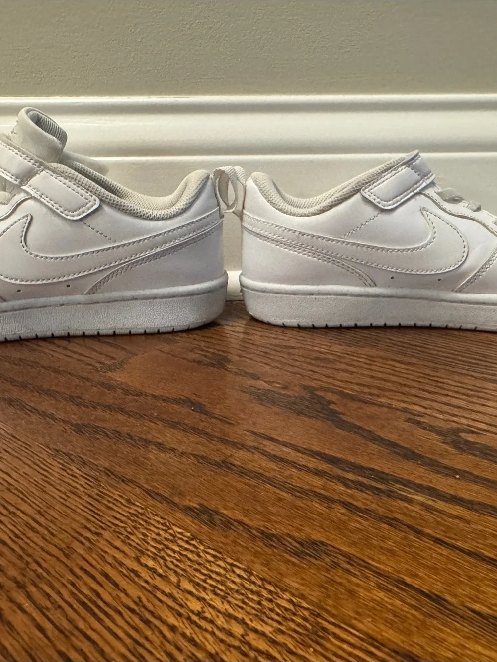 Nike Kids White Velcro & Lace Sneakers